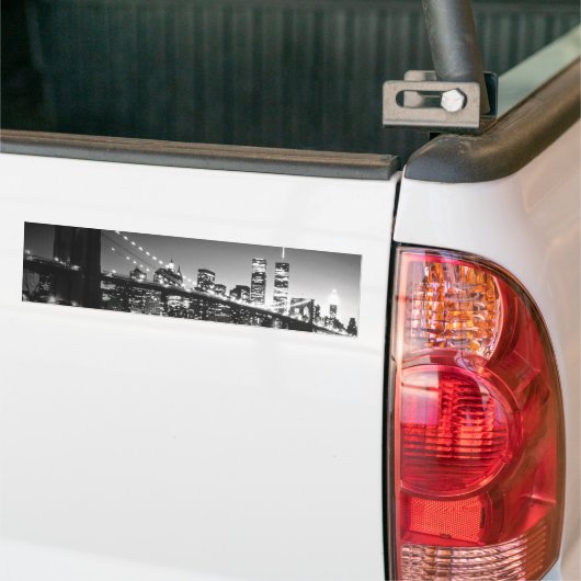 Autocollant De Voiture Noir et blanc New York City (Sur camion)