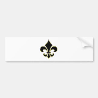 Autocollant De Voiture Noir et Gold Fleur De Lis de Geaux