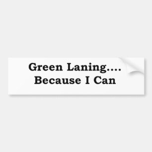Autocollant De Voiture Noir laning vert