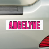 Autocollant De Voiture Nom Angelyne (En voiture)