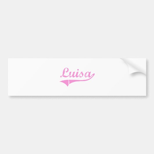 Autocollant De Voiture Nom classique de style de Luisa (Devant)