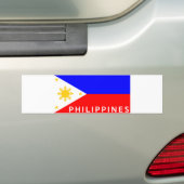 Autocollant De Voiture Nom du pays du pavillon des Philippines (En voiture)
