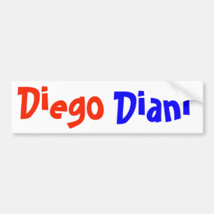 Autocollant De Voiture Nomme l'autocollant de Diego et de Diani