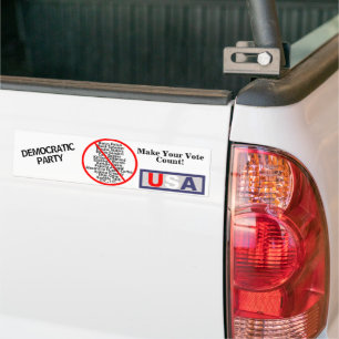 Autocollant De Voiture Noms du parti des démocrates des États-Unis