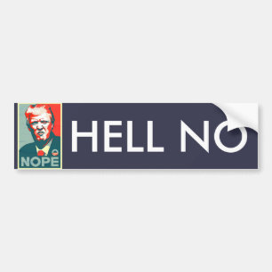 Autocollant De Voiture "Non" anti Donald Trump pour le président