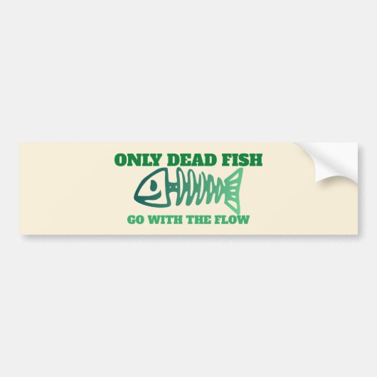 Autocollant De Voiture Non Conformiste - Ne Pas Aller Avec Le Flux (Devant)