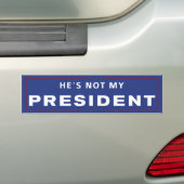Autocollant De Voiture Non mon président (En voiture)