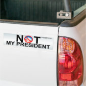 Autocollant De Voiture Non mon président (Sur camion)