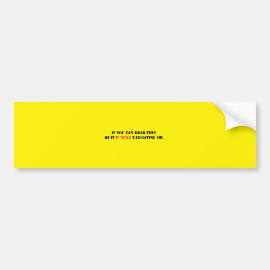 Autocollant De Voiture Non-respect des distances de sécurité (Devant)