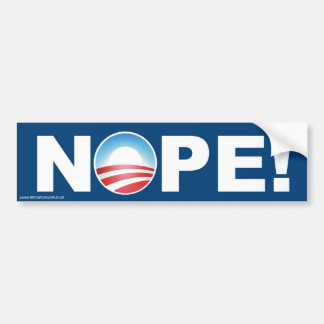 AUTOCOLLANT DE VOITURE NOPE !