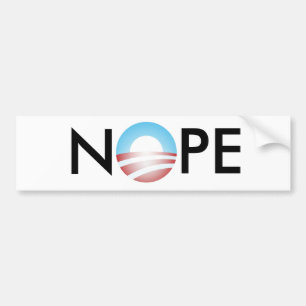 Autocollant De Voiture NOPE anti Obama