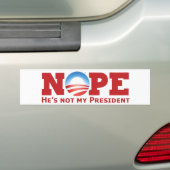 Autocollant De Voiture Nope anti-obama (En voiture)