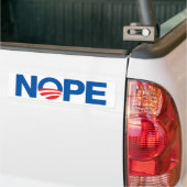 Autocollant De Voiture Nope Obama (Sur camion)