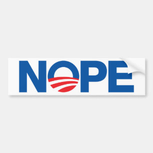 Autocollant De Voiture Nope Obama