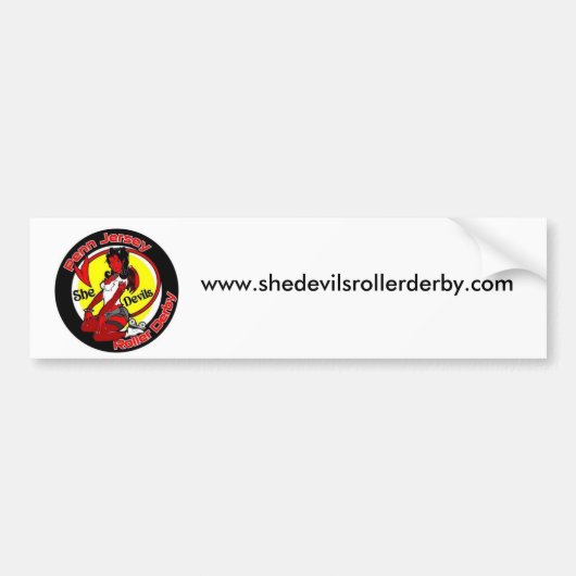 Autocollant De Voiture normal_shedevilslogo, www.shedevilsrollerderby.com (Devant)