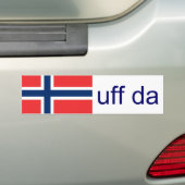 Autocollant De Voiture Norvégien drôle d'Uff DA Norvège (En voiture)