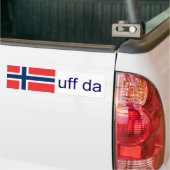 Autocollant De Voiture Norvégien drôle d'Uff DA Norvège (Sur camion)