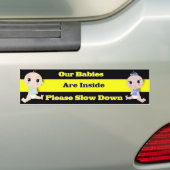 Autocollant De Voiture Nos bébés sont à l'intérieur ! (En voiture)