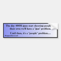 Not A Gun Problem Its A People Problem Blue Fade