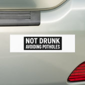 Autocollant De Voiture "Not Drunk - Avocent Potholes" Funny Car (En voiture)
