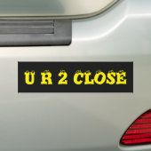 Autocollant De Voiture Note à la FIN de Tailgaters U R 2 (En voiture)