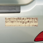 Autocollant De Voiture Notes de musique ancienne - Feuille de musique Bac (En voiture)