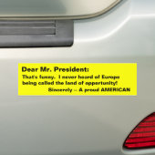 Autocollant De Voiture Notre président ? (En voiture)