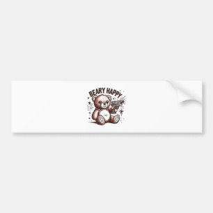 Autocollant De Voiture Nounours Beary Happy