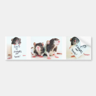 Autocollant De Voiture Nourriture 2 d'amis des rats R pas