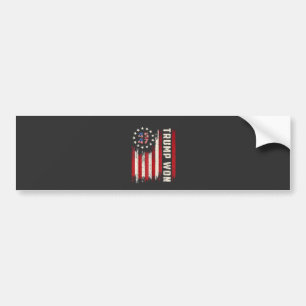 Autocollant De Voiture Nous avons gagné TRUMP INAUGURATION Drapeau améric