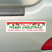 Autocollant De Voiture Nous disons le JOYEUX NOËL ! (En voiture)
