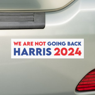Autocollant De Voiture Nous ne revenons pas en arrière Kamala Harris Prés