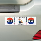 Autocollant De Voiture Nous Ne Reviendrons Pas Sticker Bumper (En voiture)