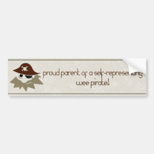 Autocollant De Voiture Nous Piratons Fiers Parents Pirates