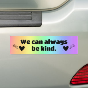 Autocollant De Voiture Nous Pouvons Toujours Être Sticker Rainbow Bumper