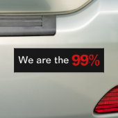 Autocollant De Voiture Nous sommes les 99% (En voiture)