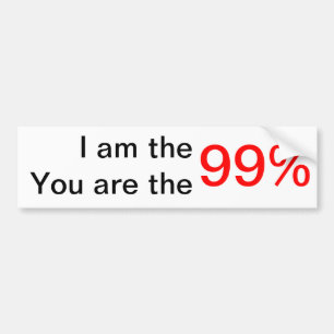 Autocollant De Voiture Nous sommes les 99%