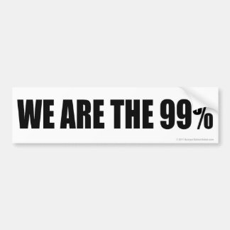 Autocollant De Voiture Nous sommes les 99%
