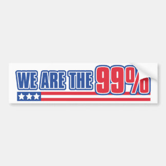 Autocollant De Voiture nous sommes les 99% aux Etats-Unis