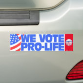 Autocollant De Voiture Nous votons l'adhésif pour pare-chocs contre (En voiture)