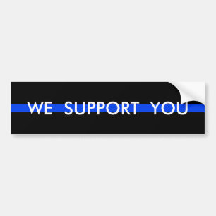 AUTOCOLLANT DE VOITURE NOUS VOUS APPUYONS POLICE BUMPER STICKER