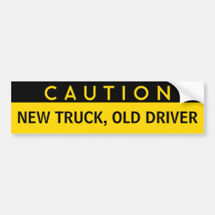 Autocollant De Voiture Nouveau camion, adhésif pour pare-chocs drôle de