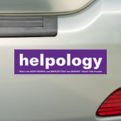 Autocollant De Voiture NOUVEAU ! Helpology (En voiture)
