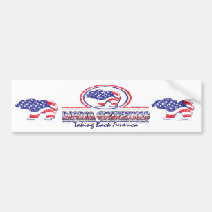 Autocollant De Voiture NOUVEAU-Patriotique-Grizzly