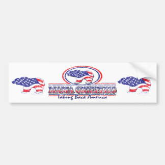 Autocollant De Voiture NOUVEAU-Patriotique-Grizzly