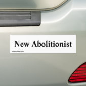 Autocollant De Voiture nouvel abolitionniste (En voiture)
