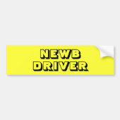 Autocollant De Voiture Nouvel - NEWB - adhésif pour pare-chocs jaune (Devant)