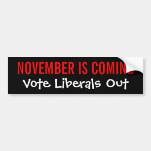 Autocollant De Voiture NOVEMBRE VIENT - des libéraux de vote