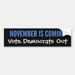 Autocollant De Voiture NOVEMBRE VIENT - vote Démocrate