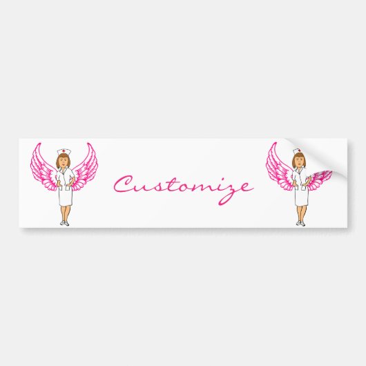 Autocollant De Voiture Nurse Angel Wings Thunder_Cove (Devant)